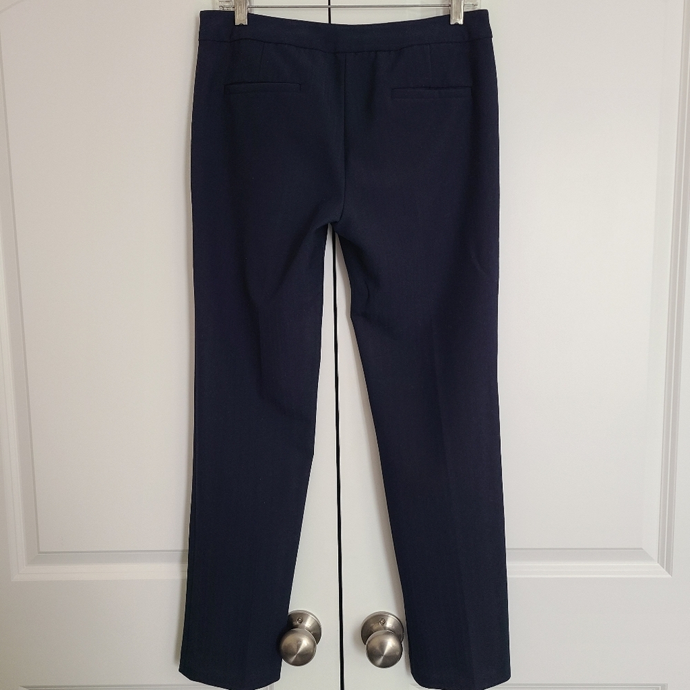 Amanda & Chelsea Navy Striped Narrow Pants Size 2